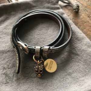 Alexander McQueen Silver Metallic Bracelet